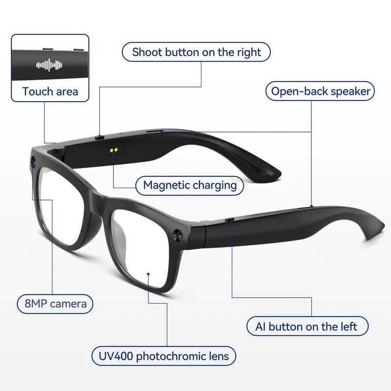 HUGUR AI Smart Glasses